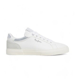 Kenton Court chaussures en cuir blanc