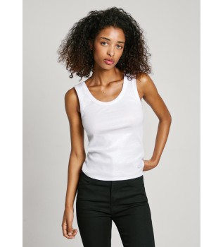 Maglietta bianca in pizzo