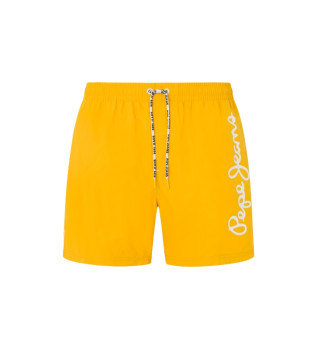 Maillot de bain jaune avec logo