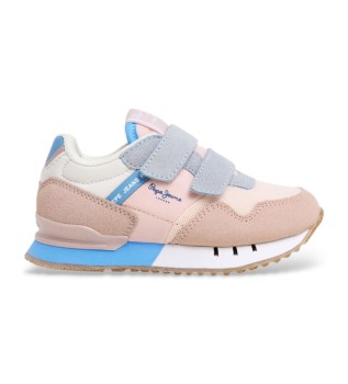 Sneakers London Band rosa, beige
