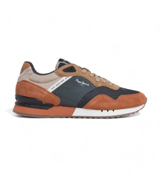 London Grade Leather Sneakers brown