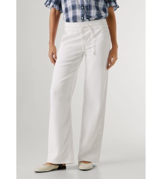 Pantalone Loose Jogger Eva bianco