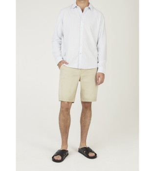Losse taps toelopende shorts Helix beige