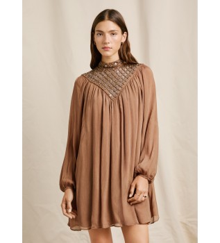 Robe Magnolia marron