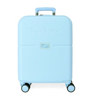 Valise taille cabine Accent expansible rigide bleu -40x55x20cm