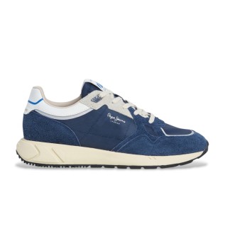 Marlon Vibe Leren Sneakers marine