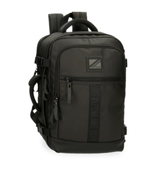 Pepe Jeans Hoxton schwarz anpassungsfhig Reise-Rucksack Computer und Tablet-Halterung