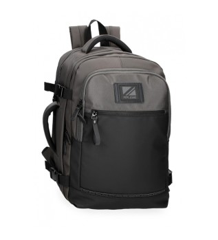 Pepe Jeans Startford aanpasbare computer rugzak grijs