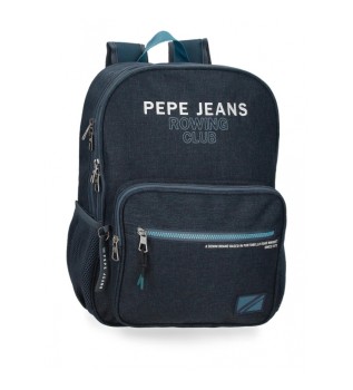 Pepe Jeans Edmon tv fack ryggsck 40 cm anpassningsbar till marin trolley