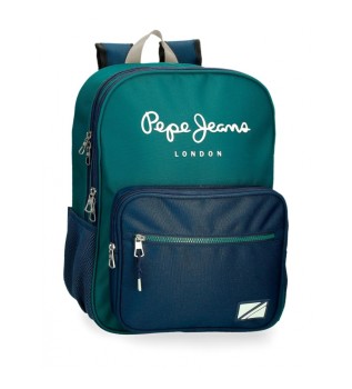 Pepe Jeans Ben 40 cm rygs�k med to rum gr�n