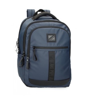 Sac  dos Hoxton  trois compartiments pour ordinateur, marine