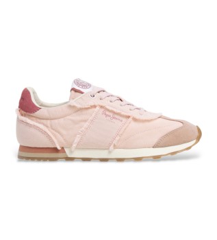 Sneakers in pelle rosa Once Twill