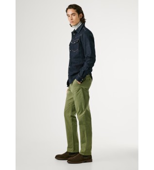 Calça Slim Chino Twill verde