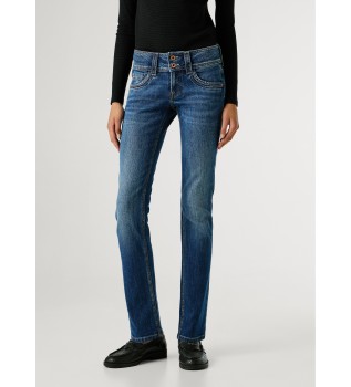Iconische smalle jeans blauw