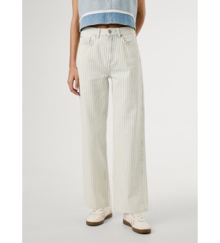 Jeans Straight Lexa Off-white mint 