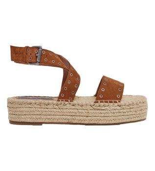 Sandali Tracy in pelle marrone antico