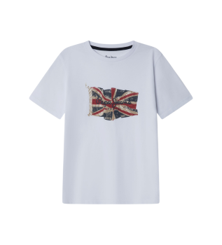 Union Jack T-shirt hvid