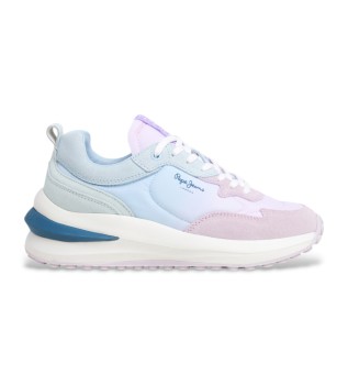 Wislow Colors Lederpantoffeln blau, lila