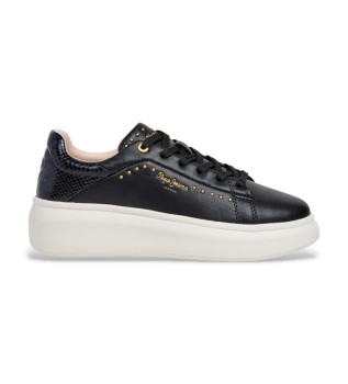 Sneakers Yara Glam in pelle nera
