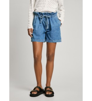 Short A-Line Uhw Cinch azul