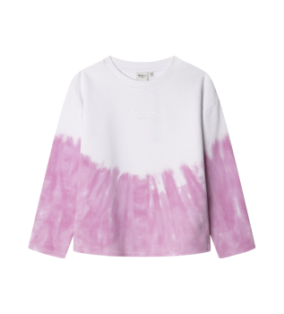 Sweat-shirt Amy blanc, rose
