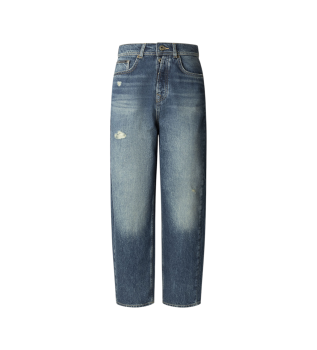 Jeans Barrel Uhw Addison denim