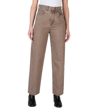 Jeans grigio invecchiato Barrel Uhw