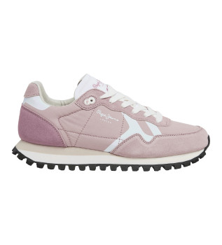 Brit-On Print Leather Sneakers pink