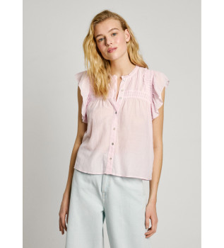 Vloeiende blouse Diallo roze