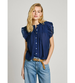 Flie�ende Bluse Diallo navy