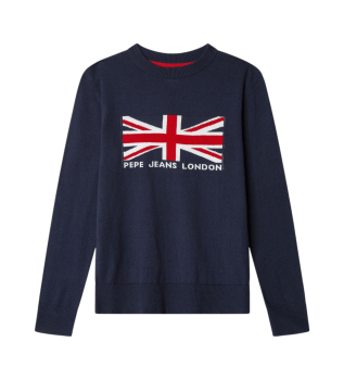 Maglia blu navy Edgar