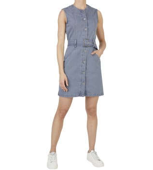 Vestido corto Elba azul