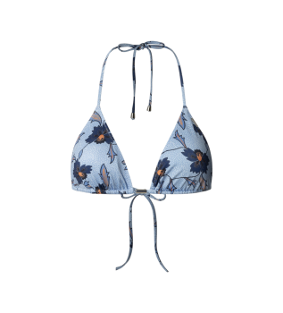 Bikini Top Flower niebieski