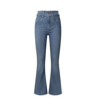 Jeans Flare Contour Uhw azul