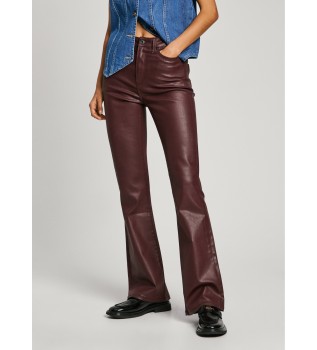 Jeans Flare Hw bordeaux