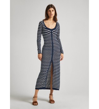 Vestido azul-marinho Frances