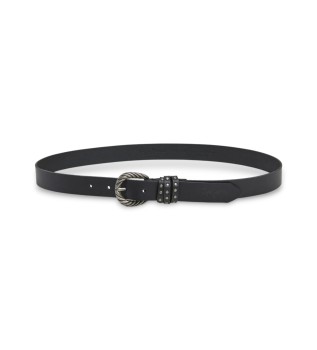 Cinturn de piel Halsey Negro