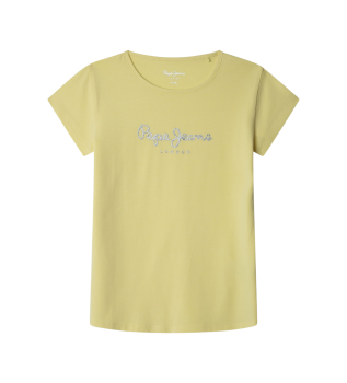 Maglietta gialla glitterata Hana