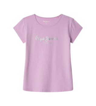 Maglietta rosa glitterata Hana