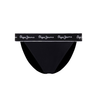 Bas de bikini � logo noir