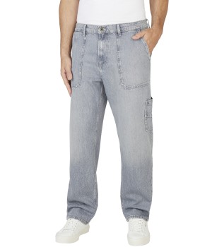 Jeans in lockerer Passform Work grey