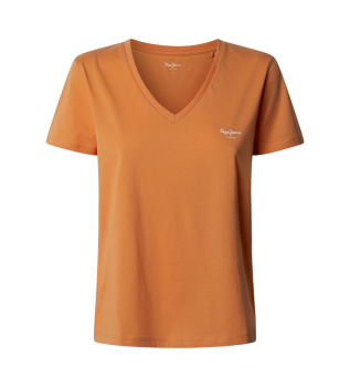 Camiseta De Manga Corta Macy naranja
