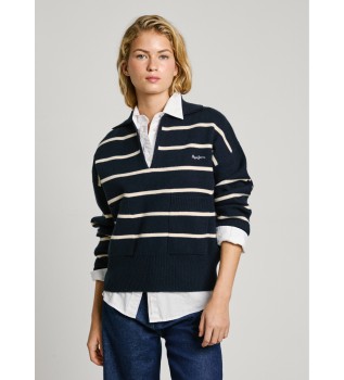 Priscilla navy Pullover