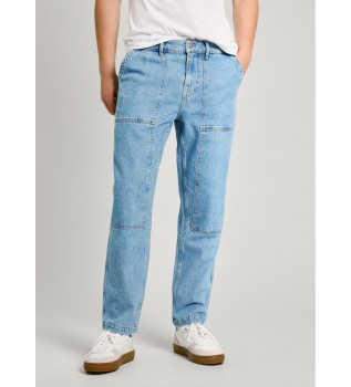 Jeans Relaxed Utility blau