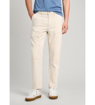 Jeans Relaxed Utility Couleur blanc