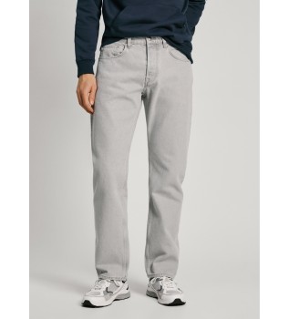 Jeans Relaxed Straight Pebble gris