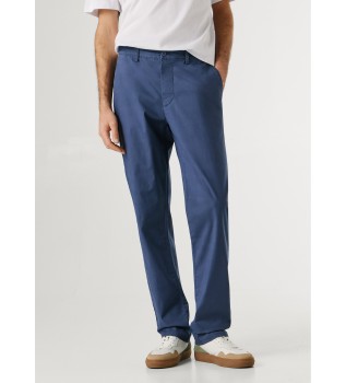 Cal�as de popelina Slim Chino estampadas Navy