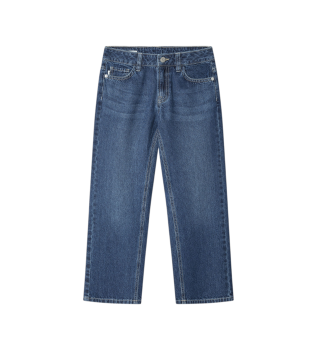 Jeans straight fit hw Robyne blå