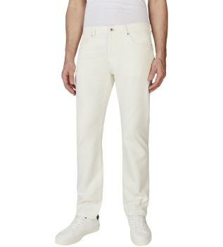 Jeans in rechte pasvorm Byron wit