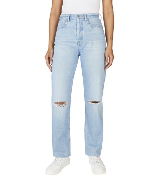 Jeans en fit recto Celyn azul